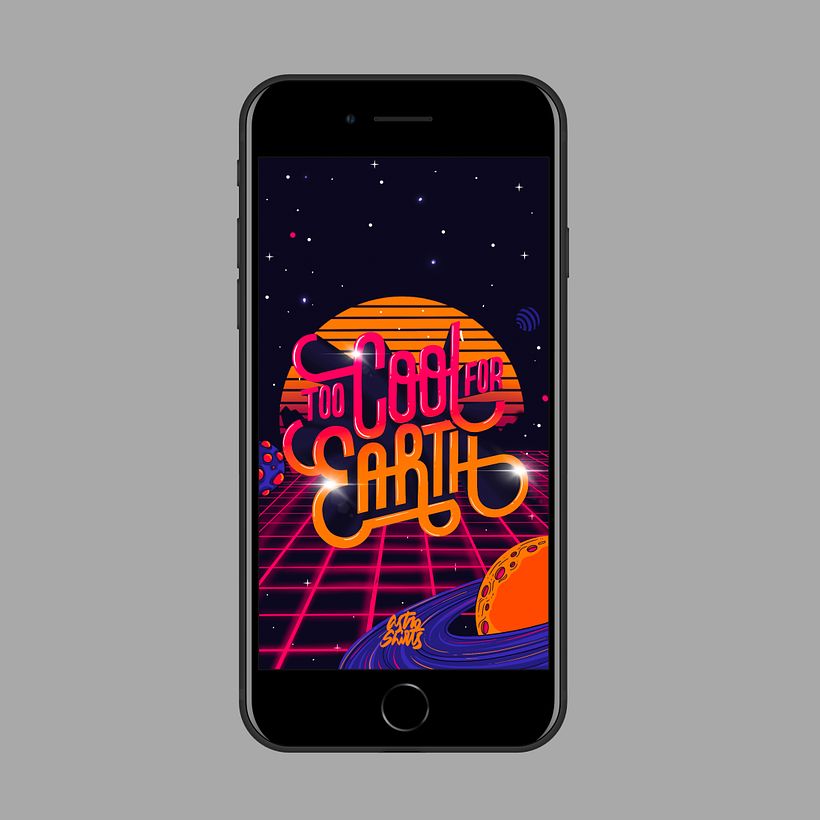 Cosmos lettering en estilo retro - Calligraphy