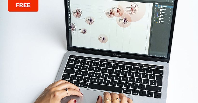 Information designer Federica Fragapane shares her free Adobe Illustrator template for designing data visualizations.