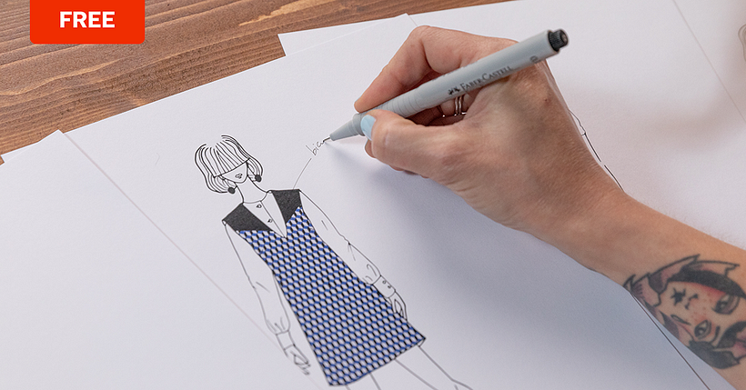 Independent Italian tailors Nivule + Pesci Rossi share a free how-to guide for sewing a perfectly pointed V-neckline.