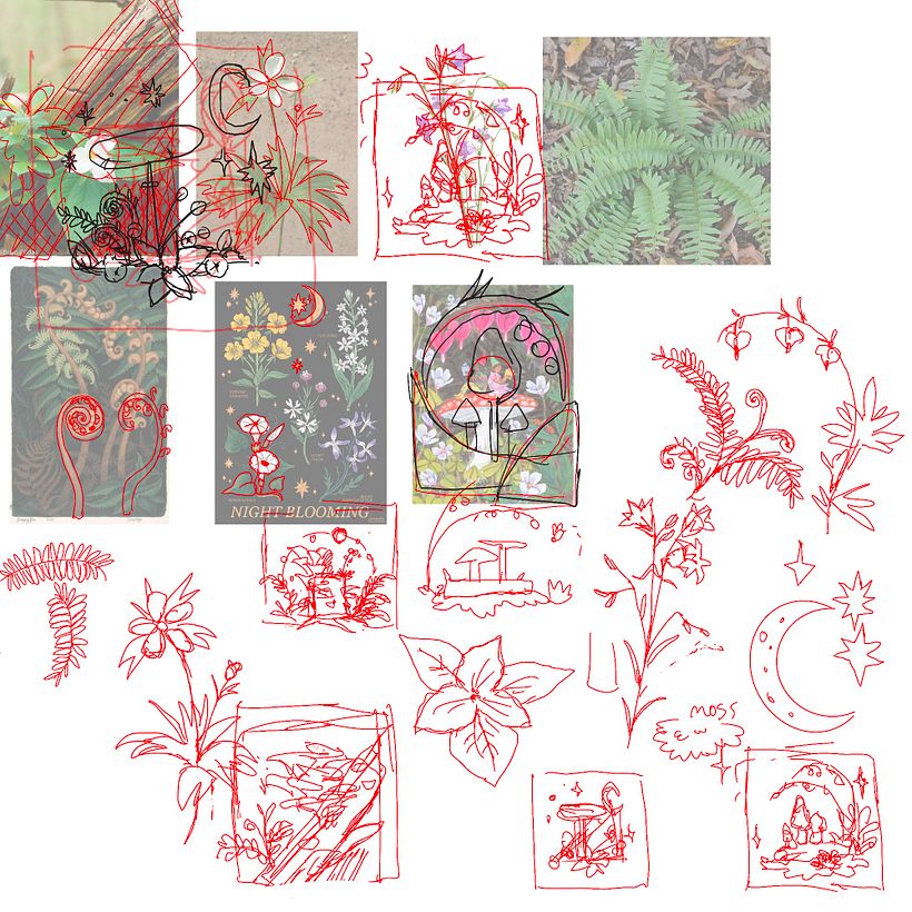 Sketches and practicing shapes