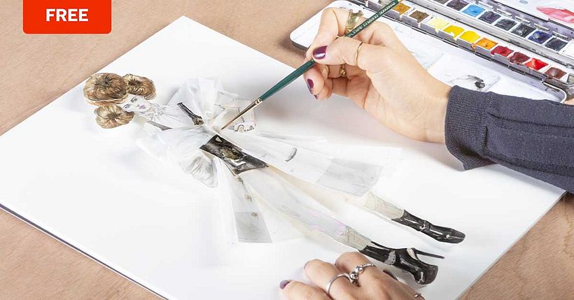 Fashion illustrator Connie Lim share handbook with examples of reference for sketching croquis in different poses.