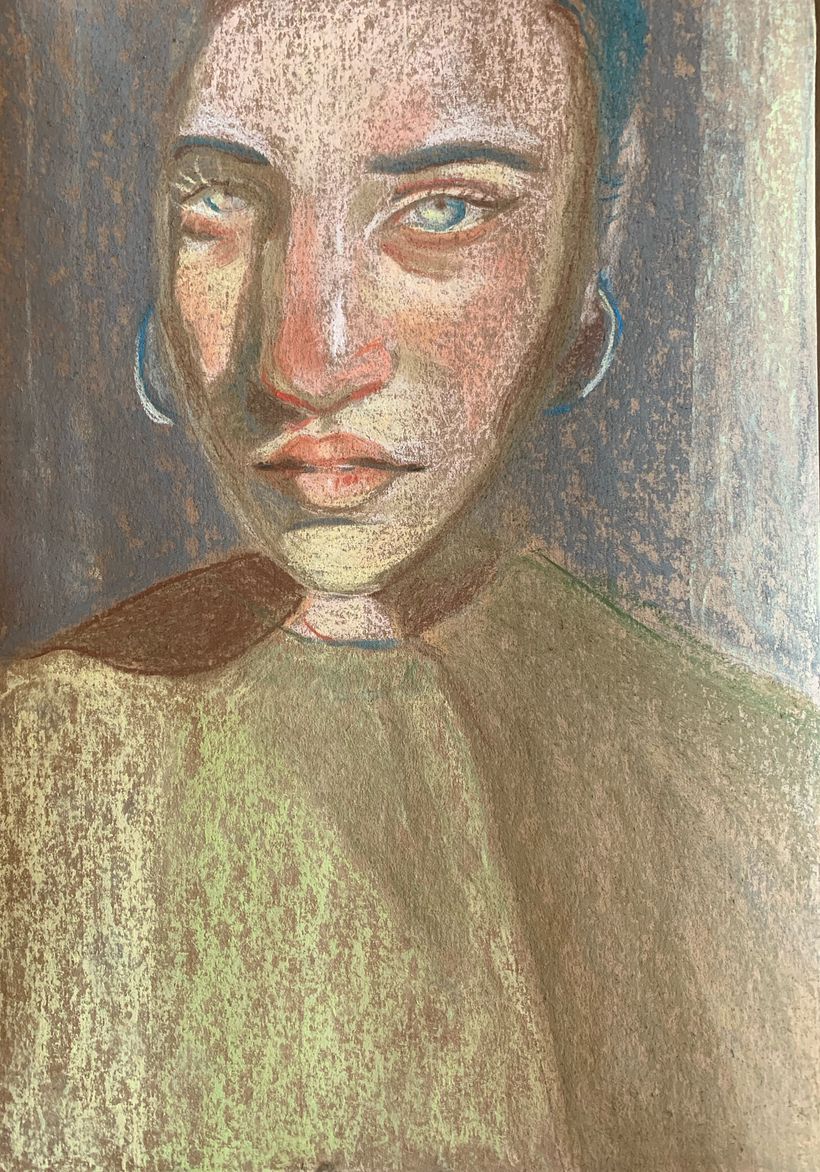 Meu projeto do curso: Desenhos de retratos expressivos com giz pastel seco 4
