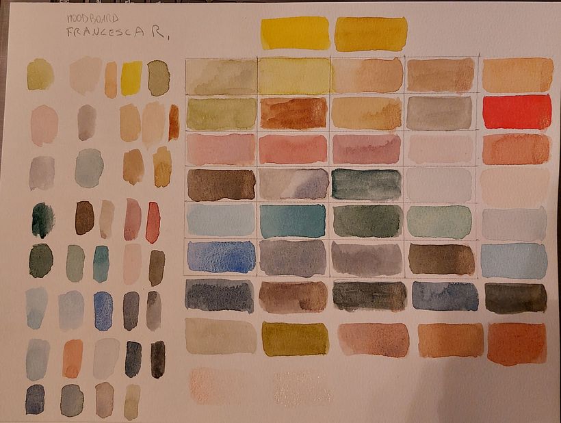 Il mio progetto del corso: Creazione di palette di colore con acquerello 4