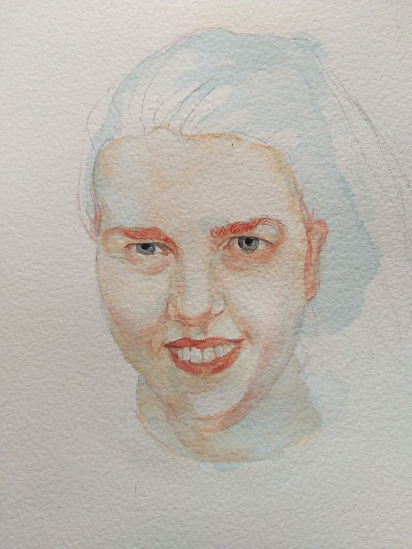 My project in Illustrated Portrait in Watercolor course 6