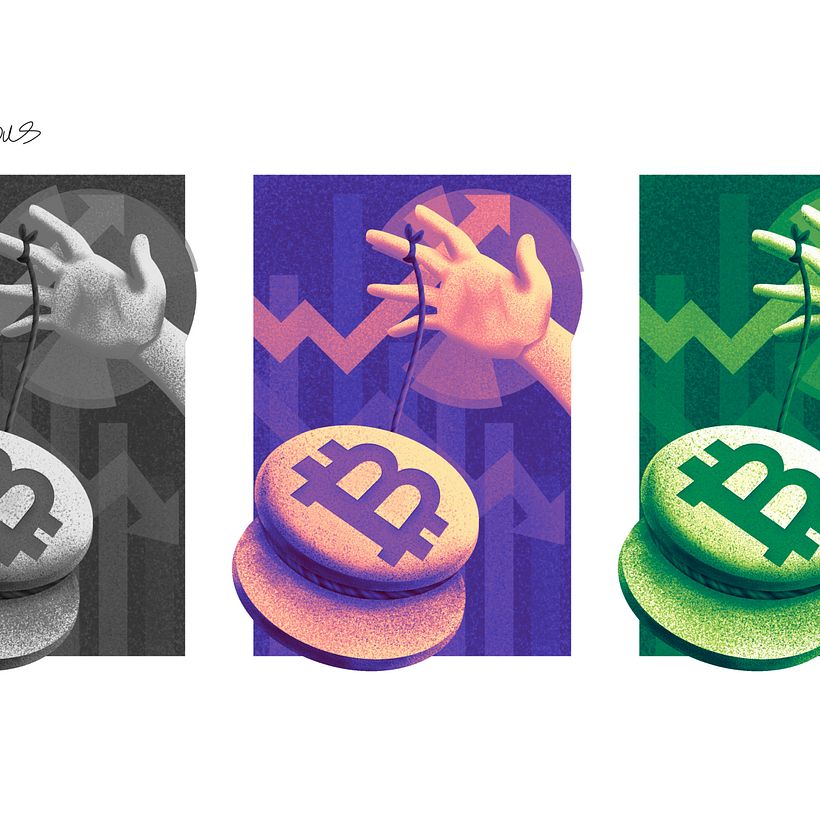 Had some gradient color schemes just in case my picky Art Director needed something monochrome, moody or moneyish.