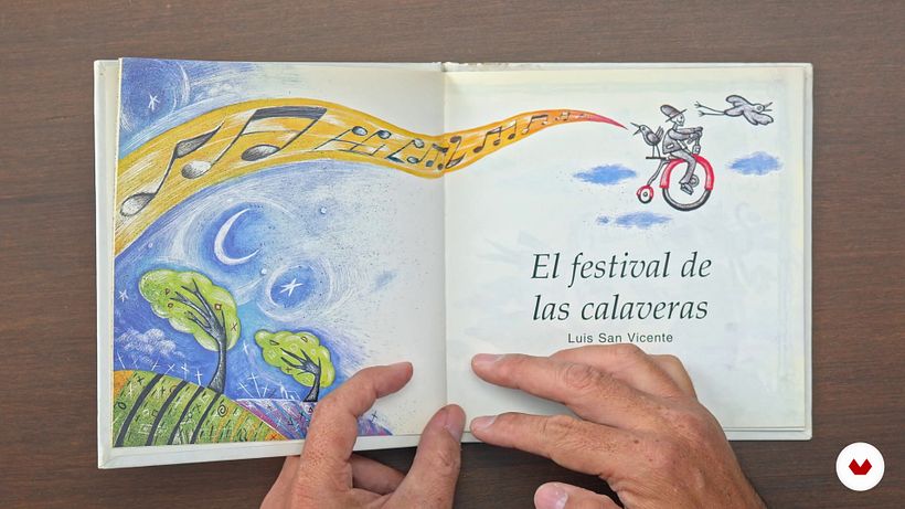 "El festival de las calaveras" un libro publicado por Luis San Vicente. 