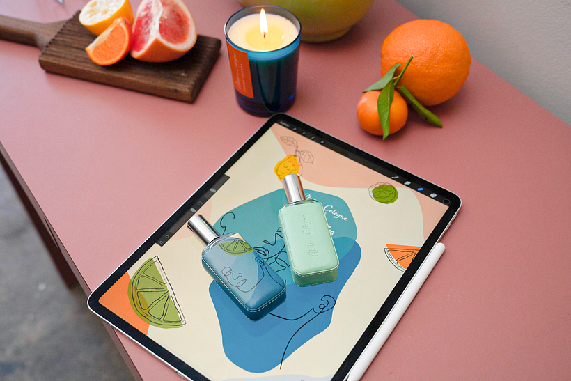 Digital Artwork Product Collaboration with Atelier Cologne Paris 2