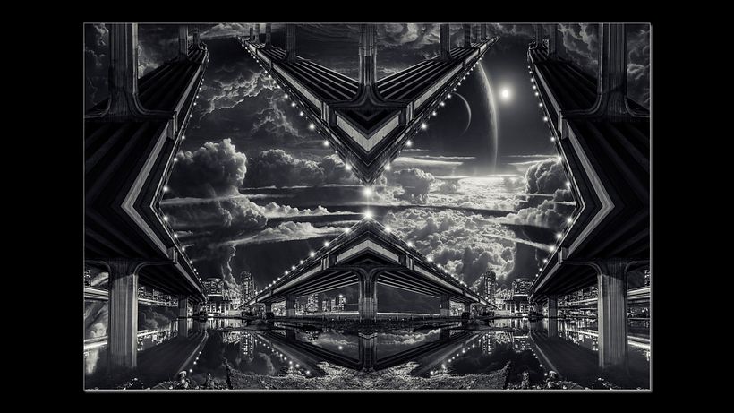 Eternity is the last image out of my series Vantropolis, inspired by the science fiction movie "Metropolis"