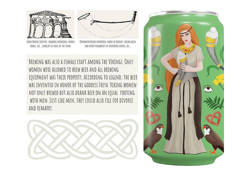 History of women and beer. In the concept of beer can  7