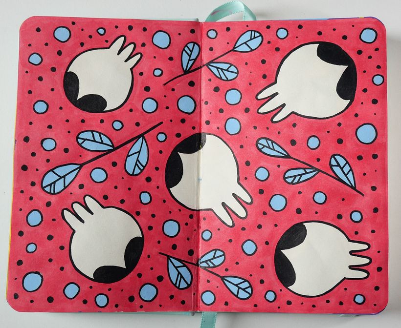 My project in Botanical Patterns in a Sketchbook: Conquer the Blank Page course 3