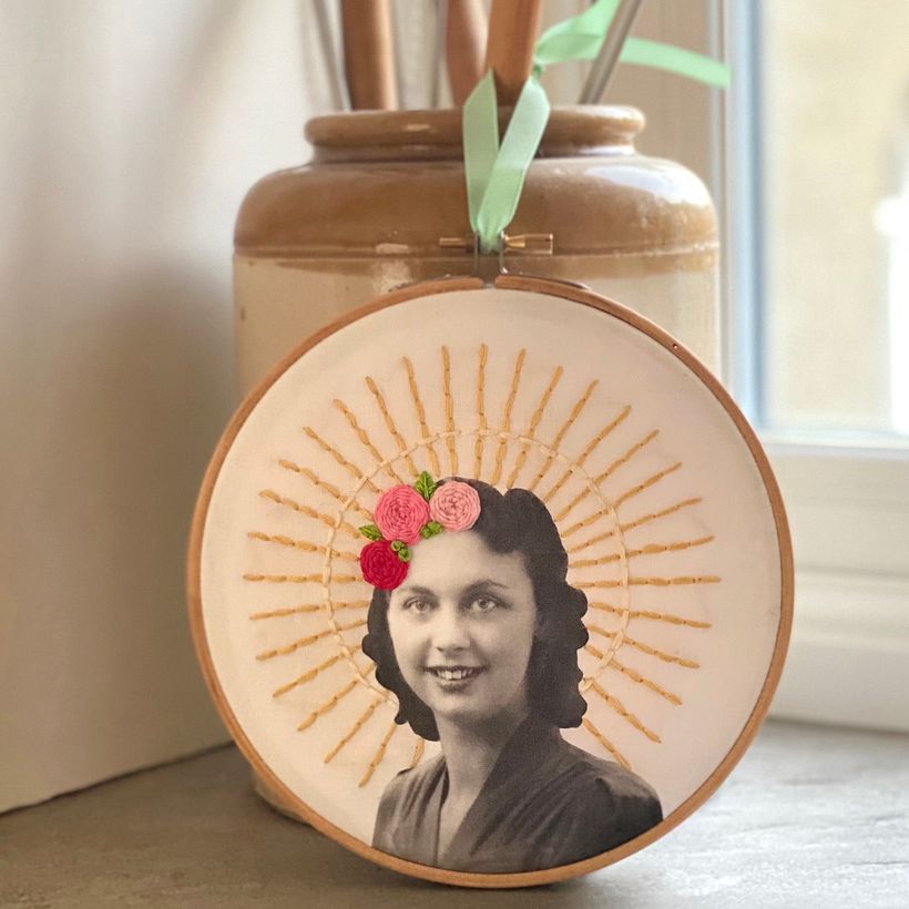 My Grandma. A weaver in the cotton mills and always had a garden full of the most beautiful perfumed roses.