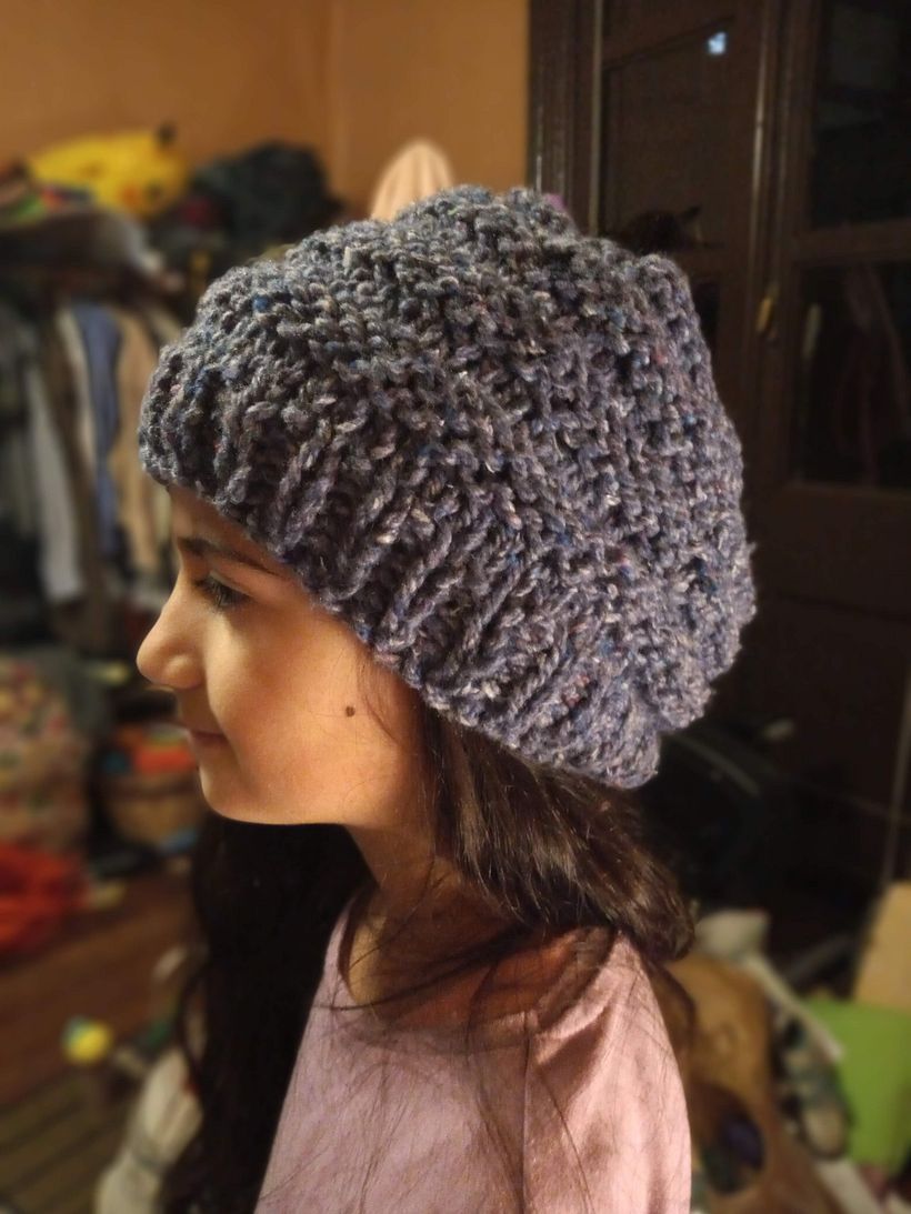 gorritos tejidos con dos agujas