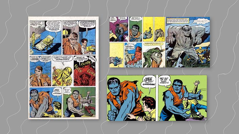 El primer Hulk no era verde.