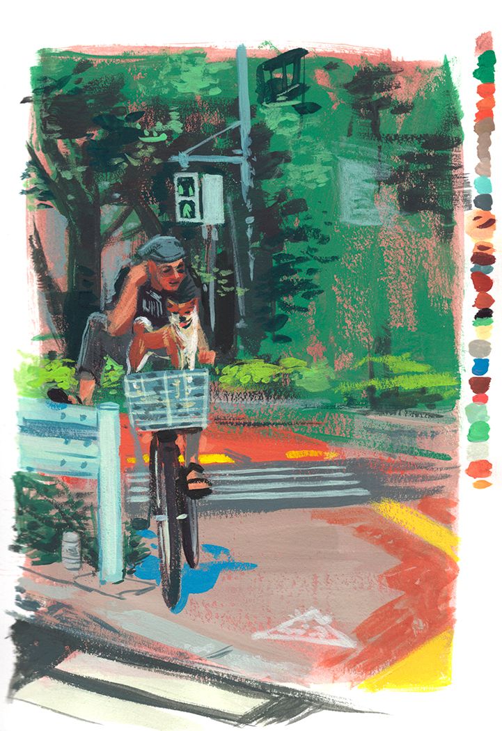 Tokyo Sketchbook Painting Studies - Personal Project.  5