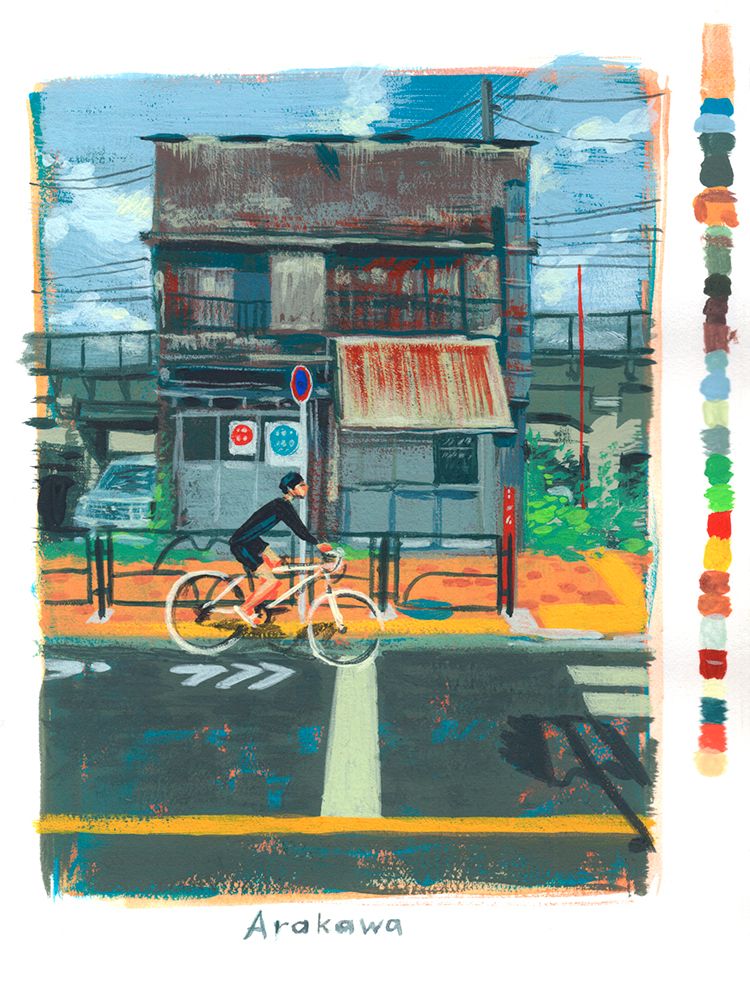 Tokyo Sketchbook Painting Studies - Personal Project.  7