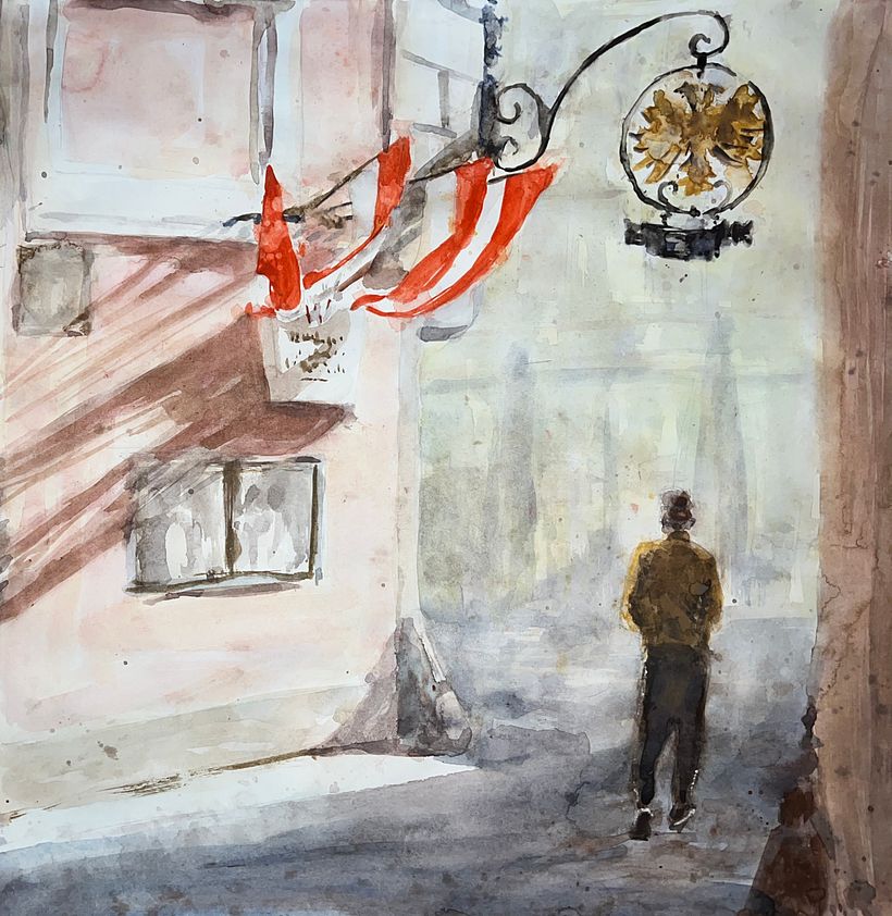 My project in Modern Techniques for Watercolor Cityscapes course 1
