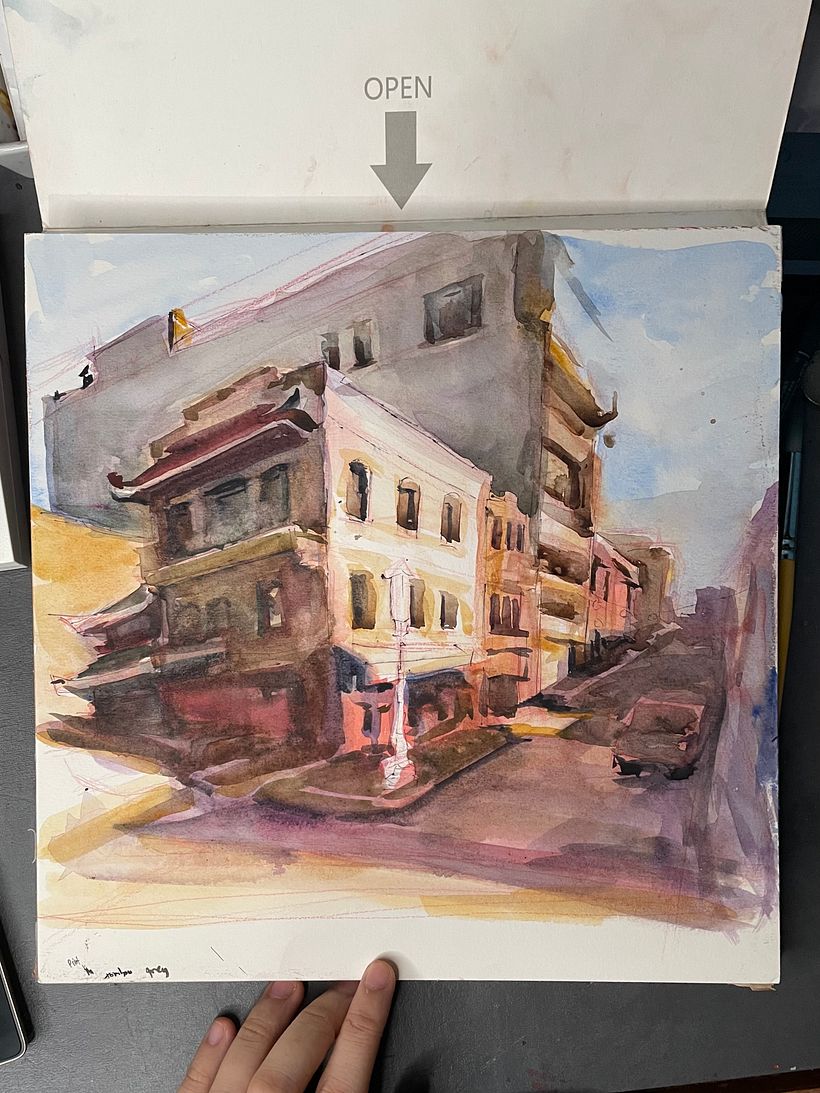 My project in Architectural Sketching with Watercolor and Ink course 4