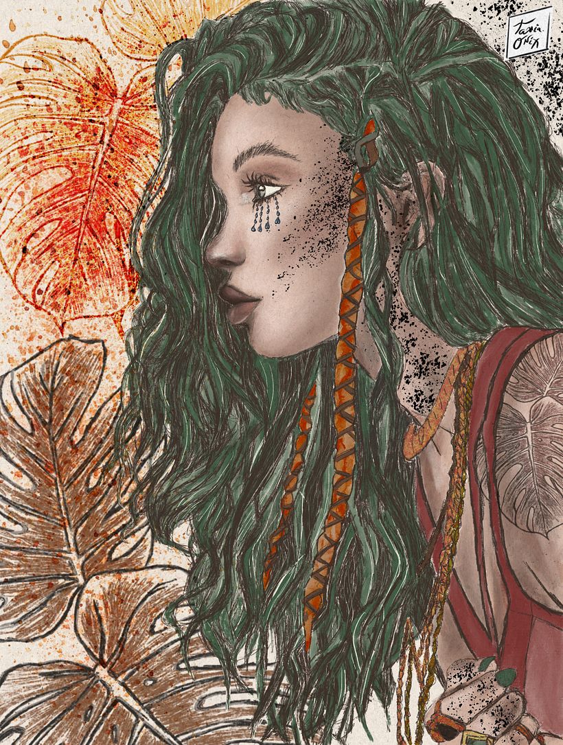 Mujer de Tierra (segundo retrato que hago )🤎 l