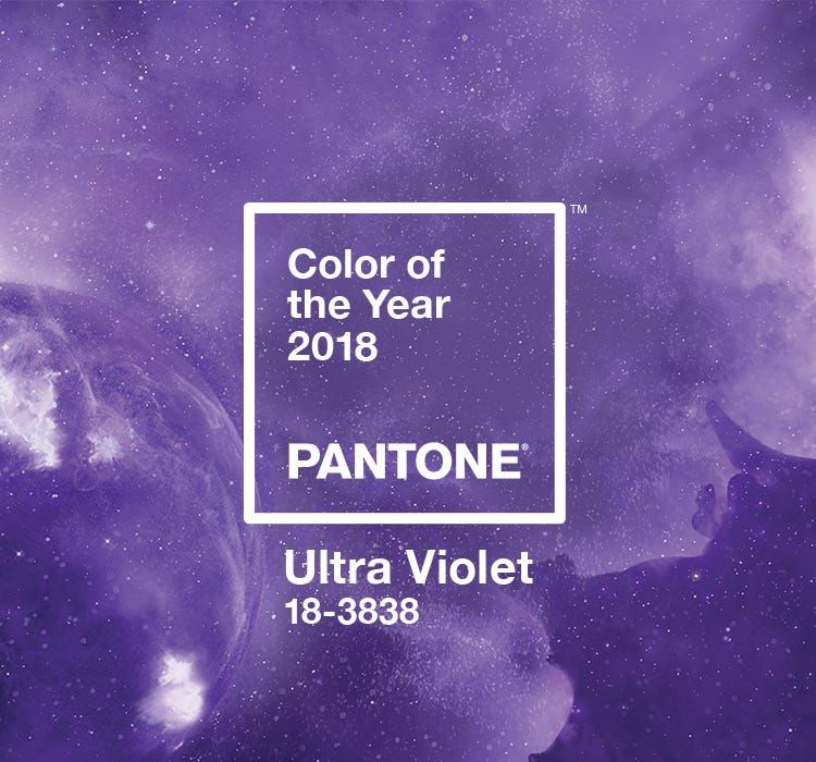 Pantone's Color of the Year in 2018, Ultra Violet. Image credit: Pantone.