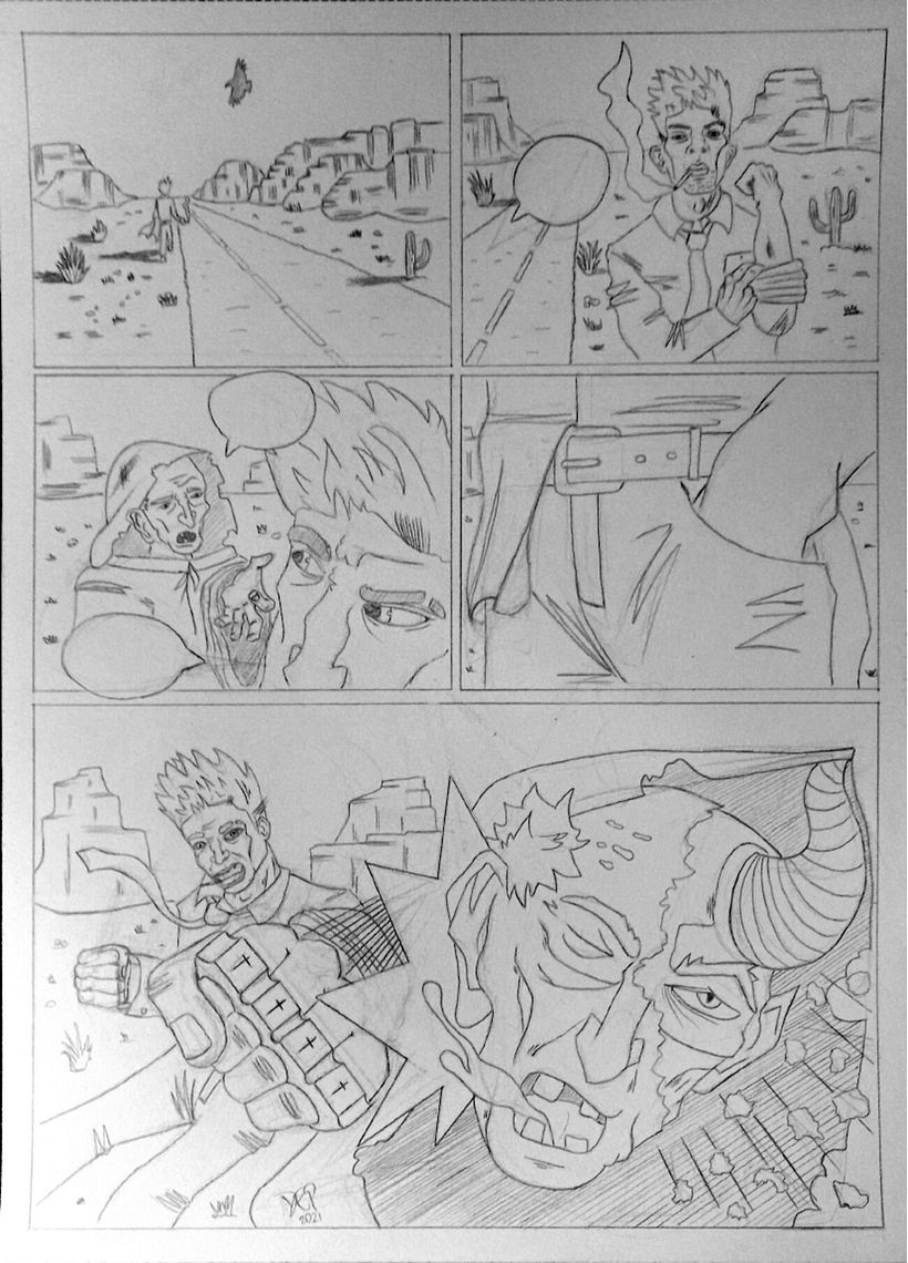 Mi Proyecto del curso: Dibujo a lápiz para cómics de superhéroes 2
