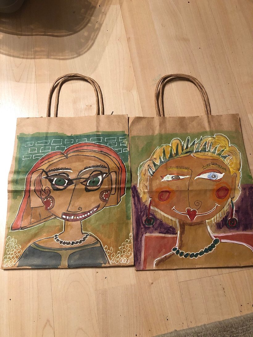 Illustrated Shopping Bags