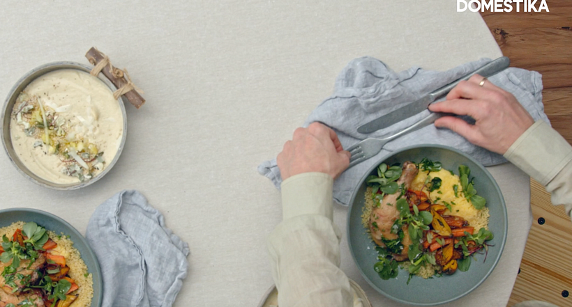 Add your napkins and cutlery