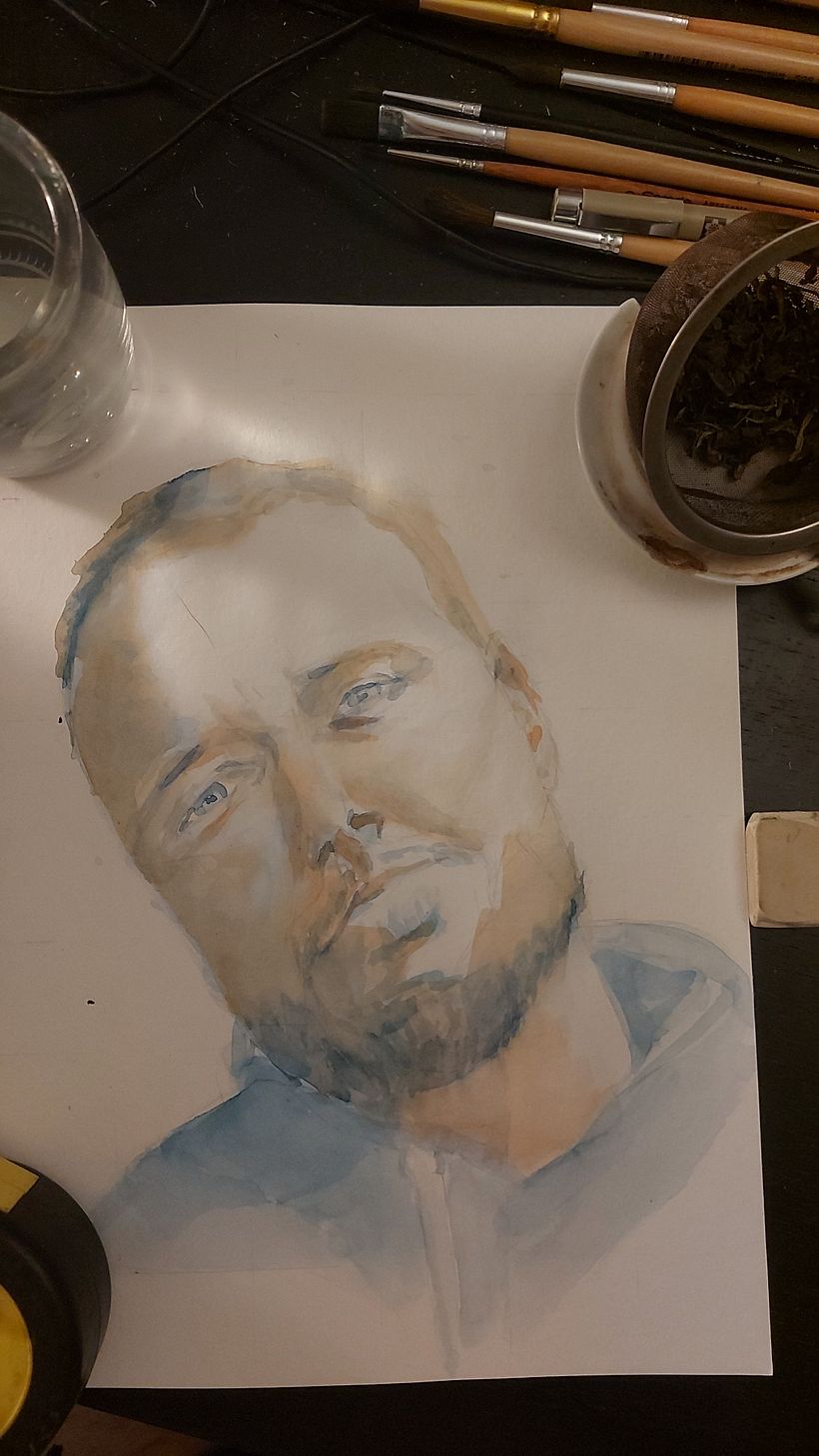 My project in Artistic Portrait with Watercolors course 4