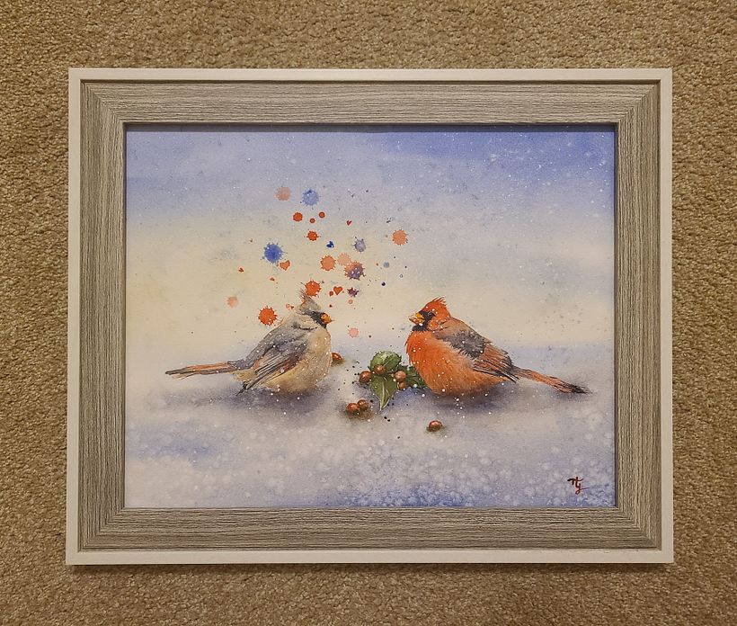 Here is the final printing framed and ready to ship. I'm gifting this to my grandma for Christmas.