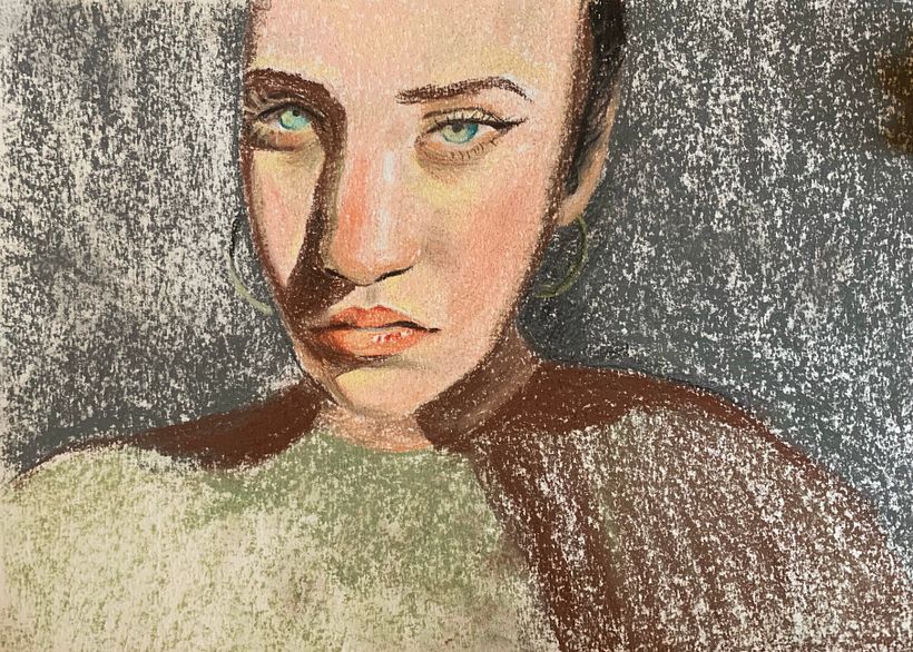 Meu projeto do curso: Desenhos de retratos expressivos com giz pastel seco 4