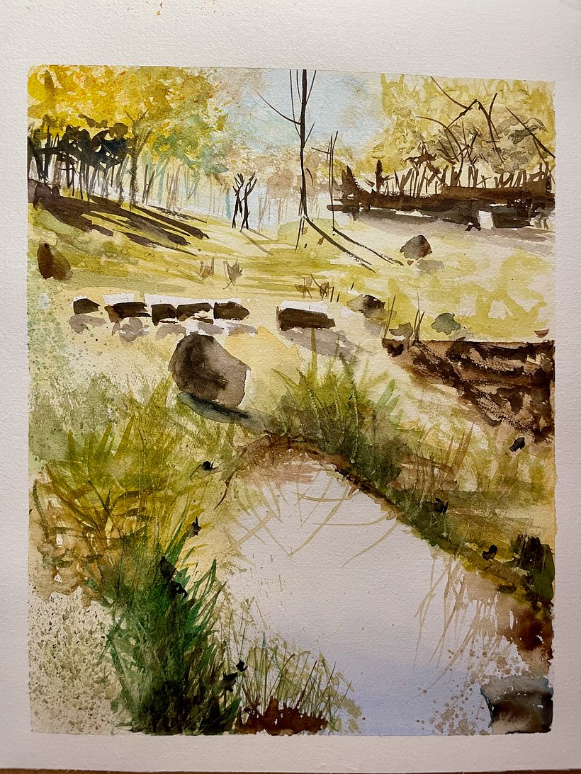 Mi Proyecto del curso: Paisajes naturales en acuarela 2