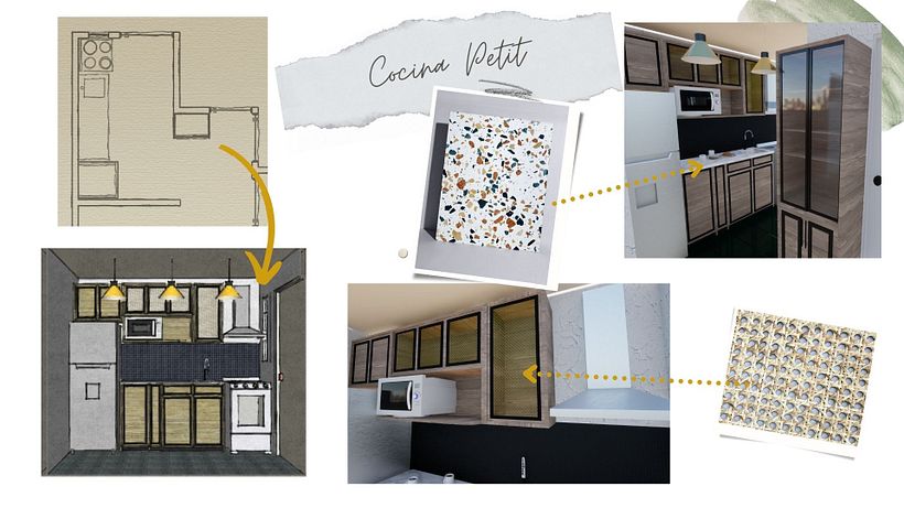 Cocina pequeña y muebles a medida 4