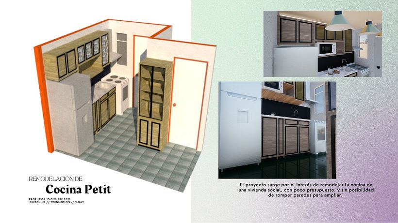 Cocina pequeña y muebles a medida 6