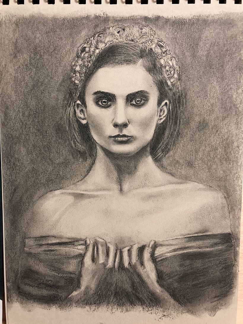 My project in Artistic Charcoal Portraiture: Creating Atmosphere course 1