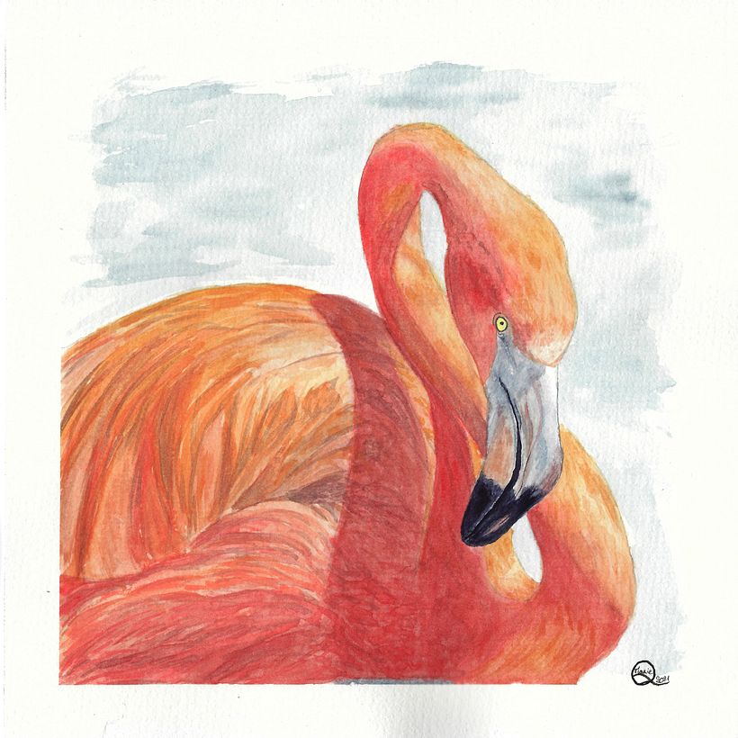 Flamant Rose - D'après une photo personnelle, le top de la satisfaction ! :)