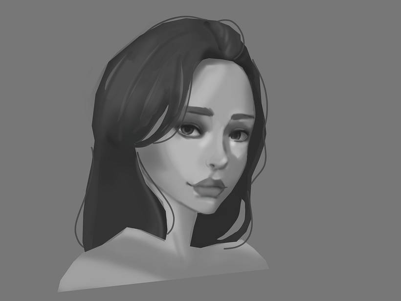 My project in Principles of Digital Painting for Portraits course 2