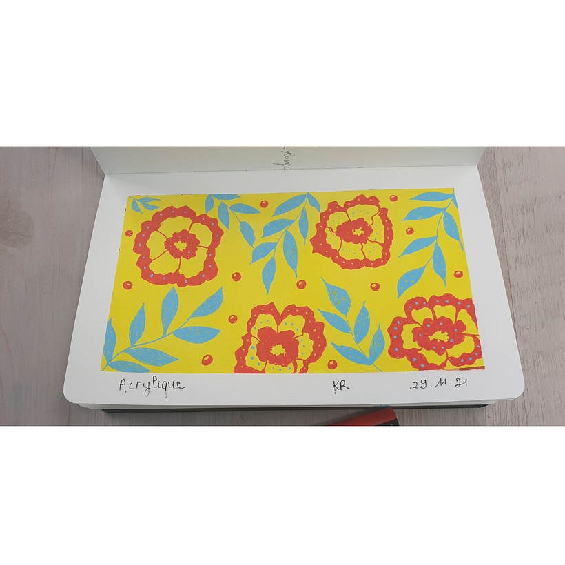 Mon projet du cours : Motifs botaniques et carnet de croquis 1