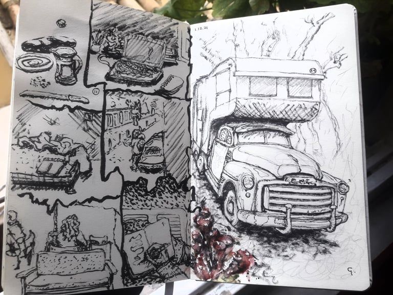 Day Comic and Vehicle