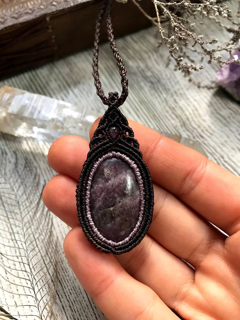Colar Lepidolite 1
