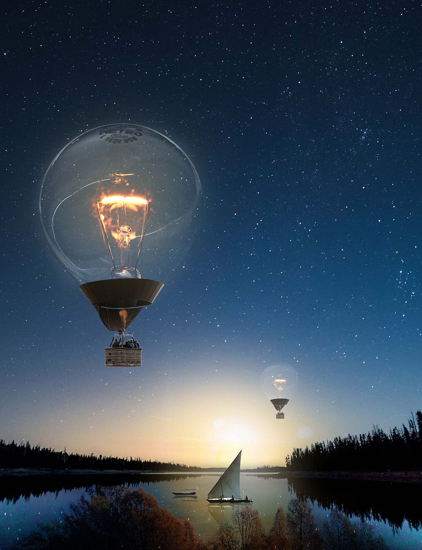 My project in Magical Photomontage in Photoshop: Creating Visual Metaphors course 1