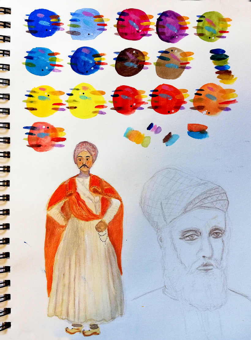 Colour exercise / drawing from pictures