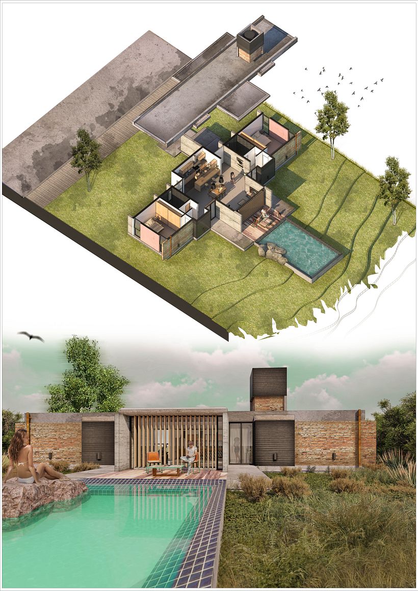 My project in Digital Illustration of Architectural Projects course 2