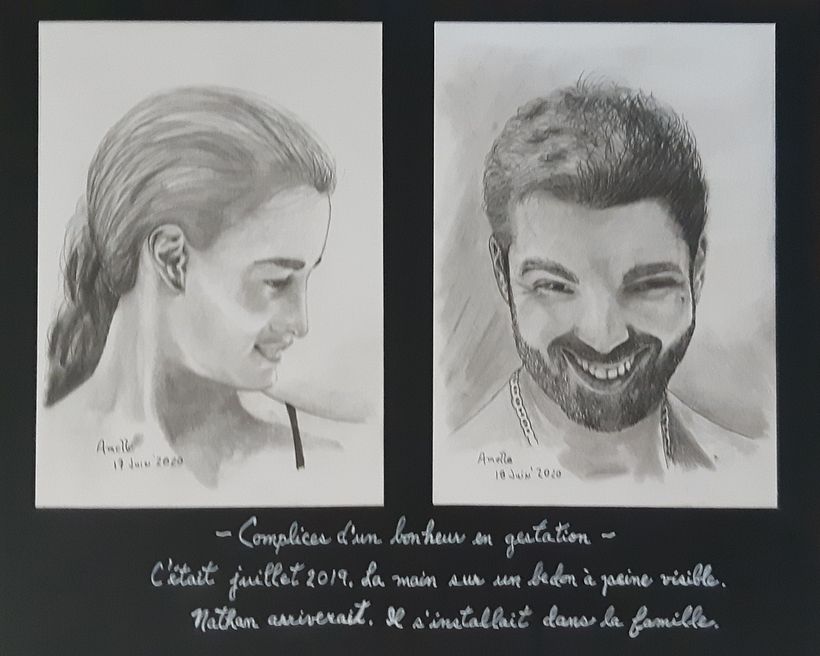 Terminer un deuxième roman et réaliser des portraits artistiques, sur papier et sur toile. 3