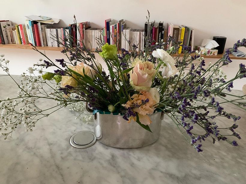 Un test dans le cadre du cours Décor floral : compositions joyeuses et colorées 2