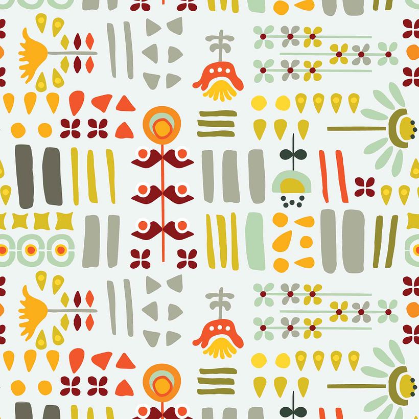My project in Textile Pattern Design for Home Interiors  course 1