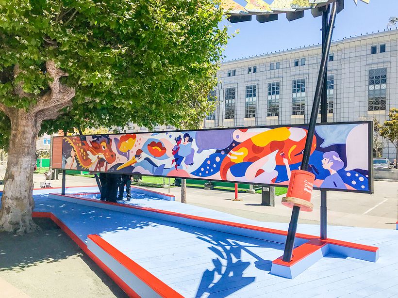 Asian Art Museum — "Together, Let's Be" Mural 1