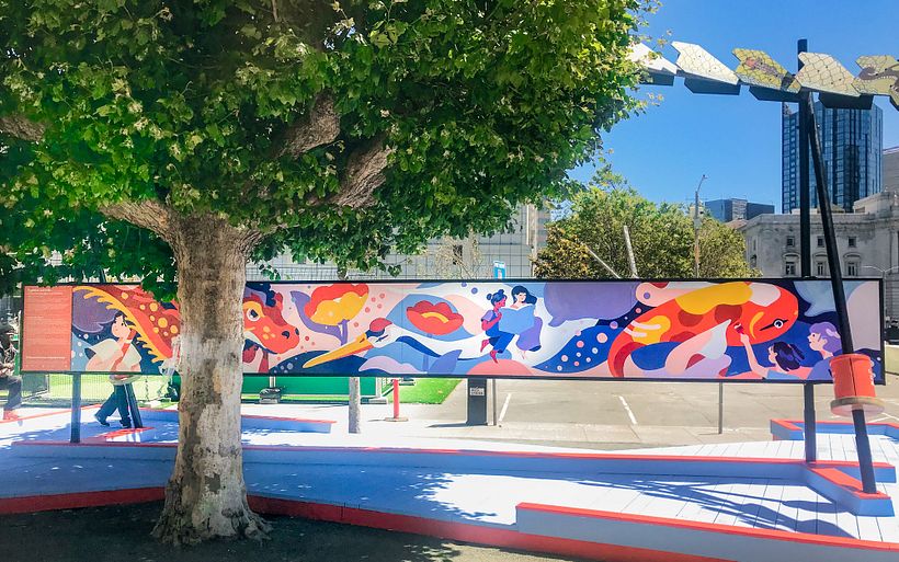 Asian Art Museum — "Together, Let's Be" Mural 4