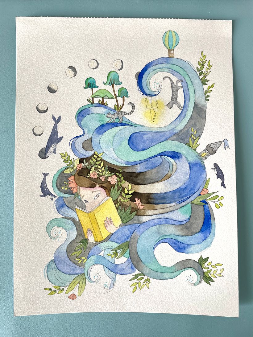 Project #1: Watercolor Techniques for Dreamlike Illustrations course 1
