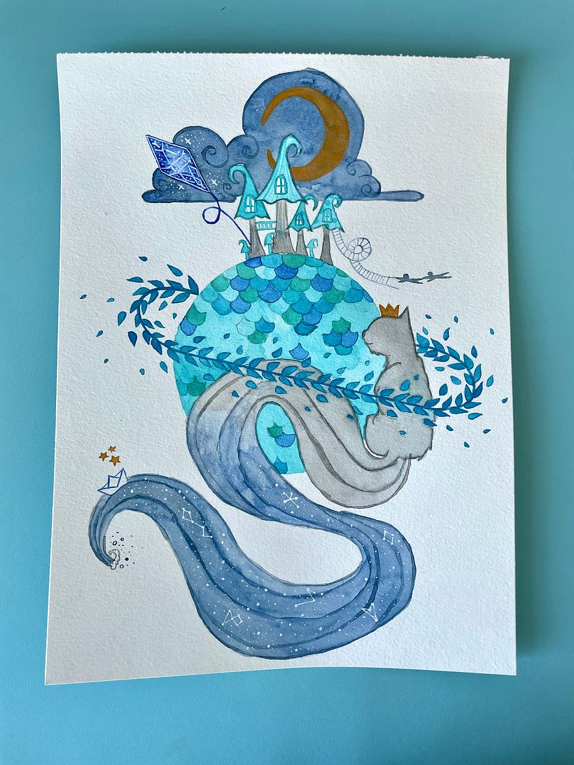 Project #1: Watercolor Techniques for Dreamlike Illustrations course 6