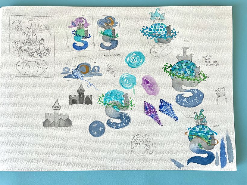 Project #1: Watercolor Techniques for Dreamlike Illustrations course 7