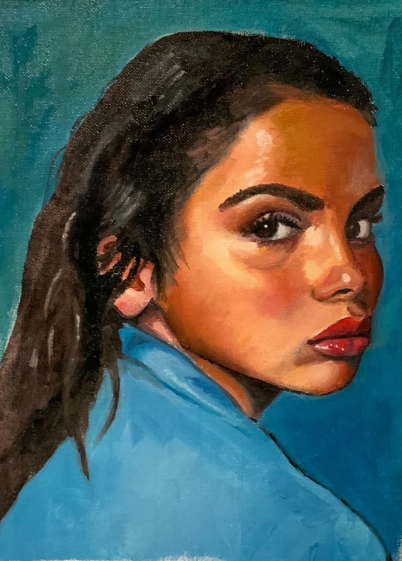 My project in Expressive Oil Portraiture: Explore the Alla Prima Technique course 1